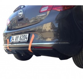 Opel Astra J HB Makyajlı (2013-2015) Arka Tampon Eki - Difüzör (Plastik)